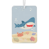 Blue shark car mat  カーエアーフレッシュナー (裏面)