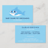 Blue Shark Fish | Baby Sitter Care 名刺 (正面/裏面)