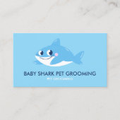 Blue Shark Fish | Baby Sitter Care 名刺 (正面)