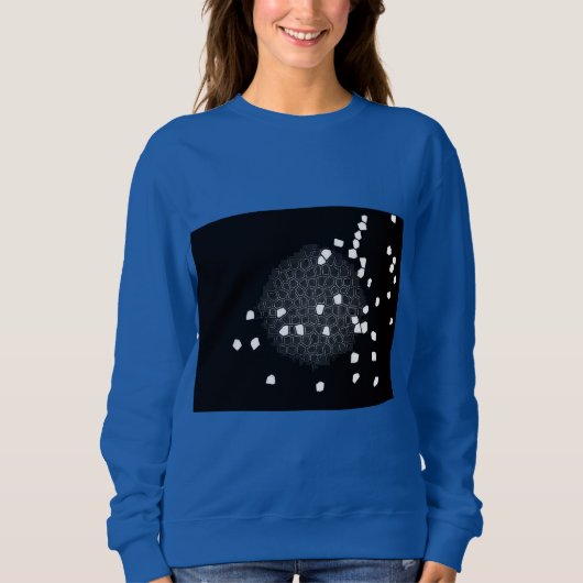 Blue Shattered Sweatshirt スウェットシャツ (正面)