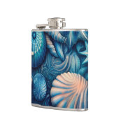 Blue Shells Beach Batik Starfish Sand Dollar フラスク (左)