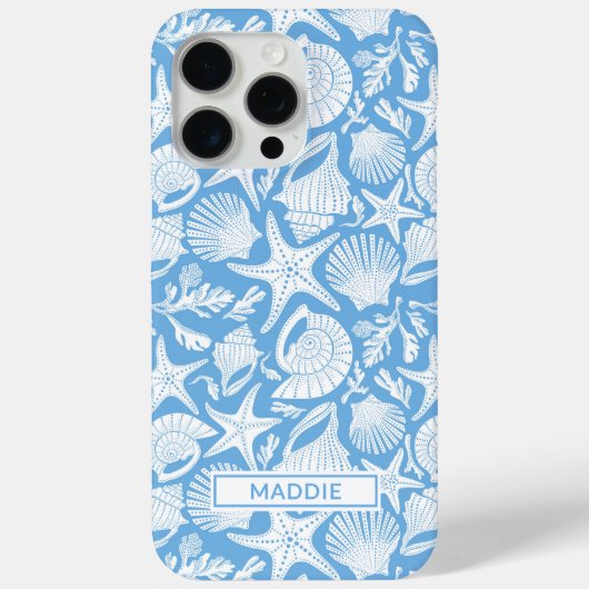 Blue Shells Personalized Case-Mate iPhone Case iPhoneケース (裏面)