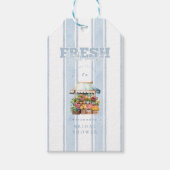 Blue She's Off the Marketブライダルシャワー ギフトタグ (正面)