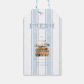 Blue She's Off the Marketブライダルシャワー ギフトタグ (裏面)