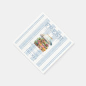 Blue She's Off the Marketブライダルシャワー スタンダードカクテルナプキン (角)