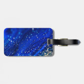 Blue Shimmer Name & Monogram ラゲッジタグ (裏面横)