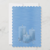 Blue Shiny Elegant Sparkly Frame Wedding 招待状 (裏面)