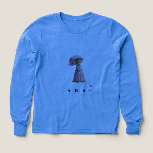 Blue shirt girls designed doll (デザイン正面)