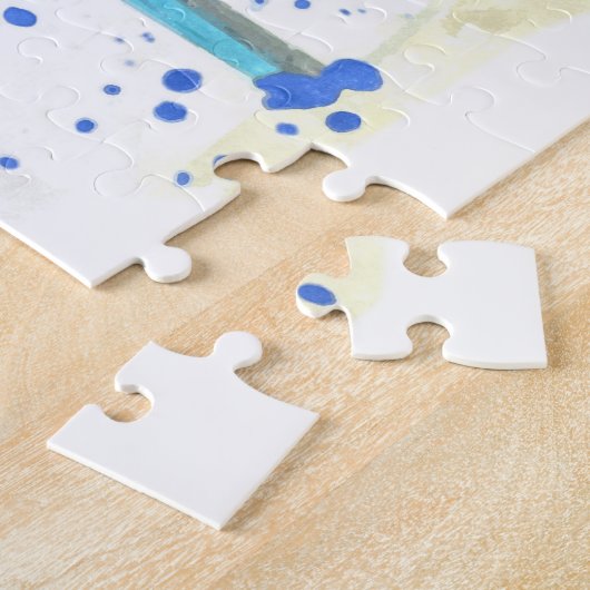 Blue Shoes Illustration ジグソーパズル (側面)