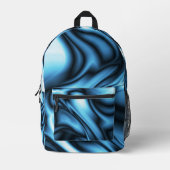 Blue Silk プリントバックパック (正面)