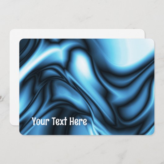 Blue Silk 招待状 (正面/裏面)