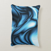 Blue Silk wave アクセントクッション (裏面(縦))