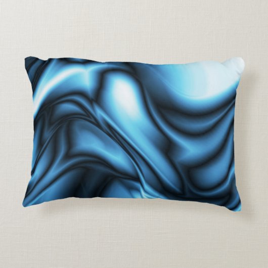 Blue Silk wave アクセントクッション (裏面)