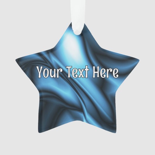 Blue Silk wave オーナメント (正面)