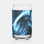 Blue Silk wave ガラス缶 (正面)
