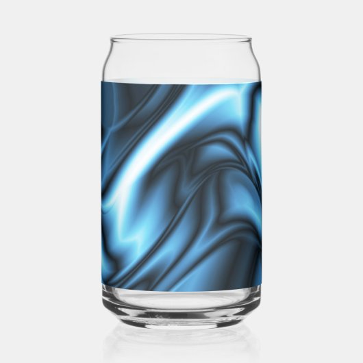 Blue Silk wave ガラス缶 (正面)