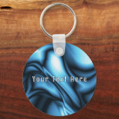 Blue Silk wave キーホルダー (正面)