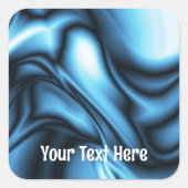 Blue Silk wave スクエアシール (正面)