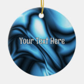 Blue Silk wave セラミックオーナメント (正面)