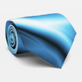 Blue Silk wave ネクタイ (ロール)