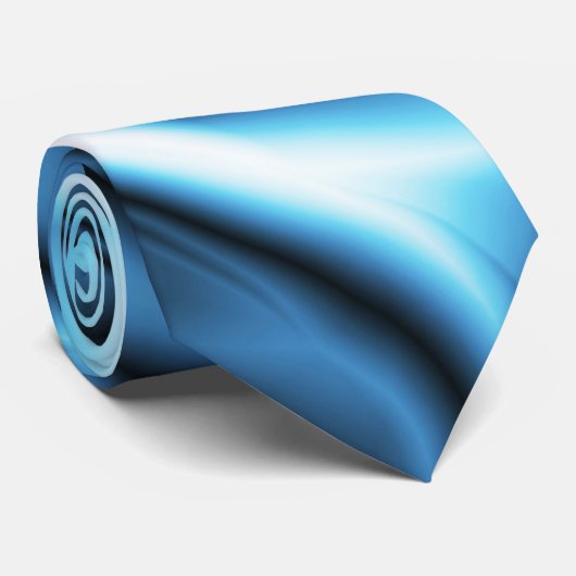 Blue Silk wave ネクタイ (ロール)