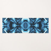 Blue Silk wave ヨガマット (正面(横))