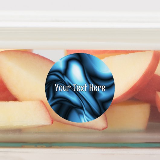 Blue Silk wave ラベル (貼付)