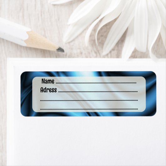 Blue Silk wave ラベル (インサイチュ)