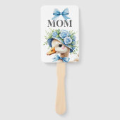 Blue Silly Goose Boy Baby shower ハンドファン (正面)