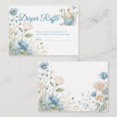 Blue Silly Goose Diaper Raffle Ticket エンクロージャーカード (正面/裏面)