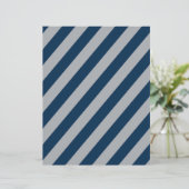 Blue & Silver Diagonal Stripes Scrapbook Paper (スタンド正面)