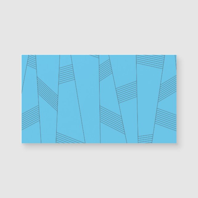 Blue, simple, elegant, abstract line pattern (正面)