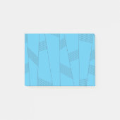 Blue, simple, elegant, abstract line pattern ポストイット (正面)