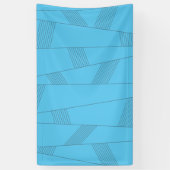Blue, simple, elegant, abstract line pattern 横断幕 (縦)
