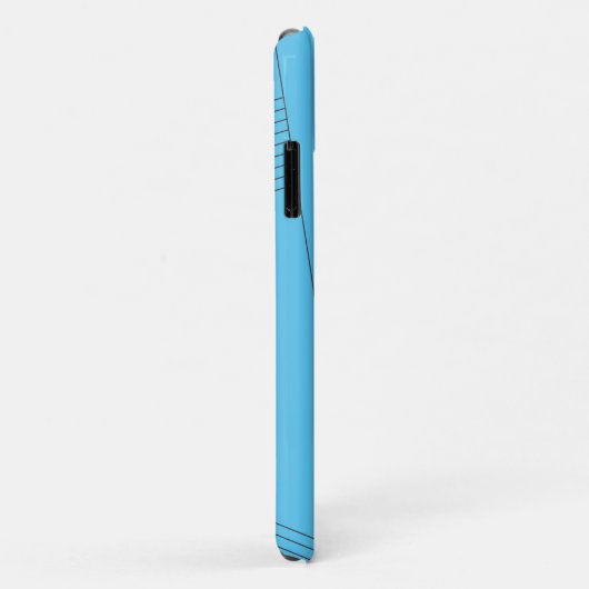 Blue, simple, elegant, abstract line pattern Case-Mate iPhoneケース (裏面/右)
