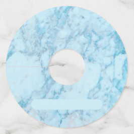 Blue Simulated Marble Print Wine Glass Tags ワイングラスタグ