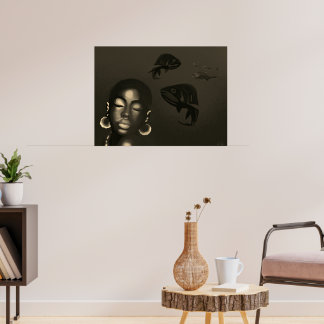 Blue Siren Art Poster ポスター