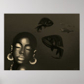 Blue Siren Art Poster ポスター (正面)