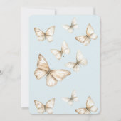Blue Skies & Butterflies Birthday 招待状 (裏面)