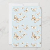 Blue Skies & Butterflies Bridal Shower 招待状 (裏面)