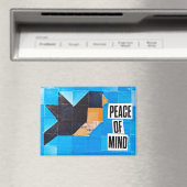 Blue Skies Robin Bluebird Peace of Mind Calming マグネット (インサイチュ (食洗機))