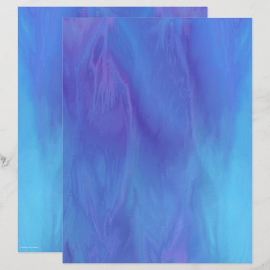 Blue Skies Scrapbook Paper 2-Sided Page (正面/裏面)