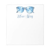 Blue Skies Sunglasses ノートパッド (正面)