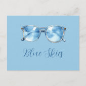 Blue Skies Sunglasses ポストカード (正面)