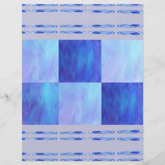 Blue Skies Tiles Bulk Scrapbook Paper Pages チラシ (正面)