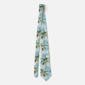 Blue Skies Tropical Island Palm Trees   ネクタイ (裏面)