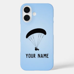 Blue Skyに対するパラグライダーに名前を追加 iPhone 16ケース