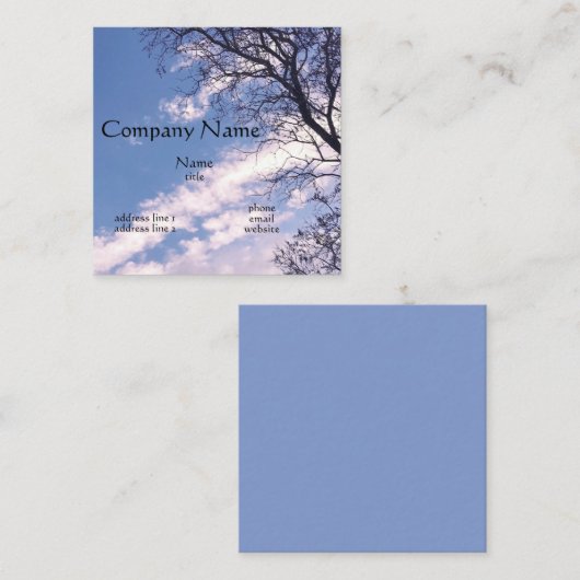 Blue Sky名刺 スクエア名刺 (正面/裏面)