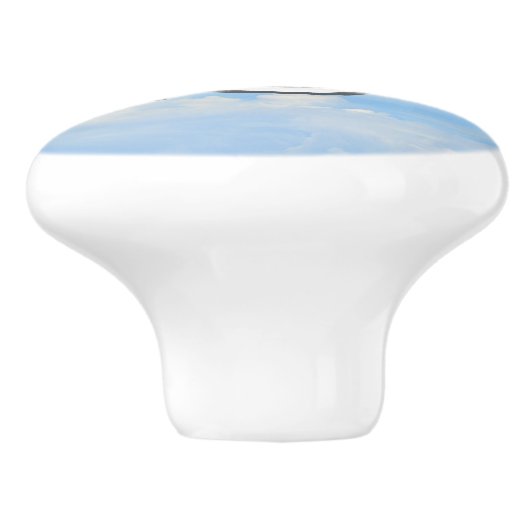 Blue Sky and White Cloud Monogram セラミックノブ (側面)