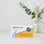 Blue Sky Arrows Yellow Airport Plane Runway 名刺 (スタンド正面)